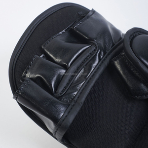 <b>Open</b> Finger Sanda MMA Sparring Gloves PU Leather Flexible Grip Grappling Training Hook & Loop Closure Private Label Supply - Product Image 5