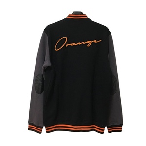 Bomber béisbol personalizado OEM ODM chaqueta de béisbol en blanco al por mayor letras bordadas algodón béisbol chaqueta universitaria al por mayor - Product Image 2