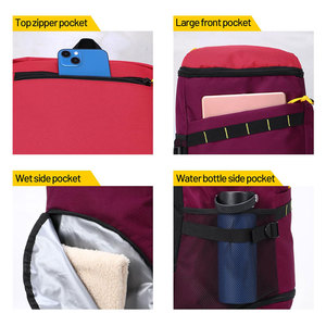 Sacs de football 100% coton de haute qualité avec compartiment pour ordinateur portable pour le football de basket-ball et plus-Couleurs et logos personnalisables - Product Image 2