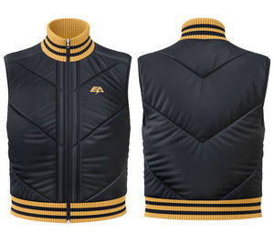 Chaleco de invierno sin mangas lavable cortavientos de alta calidad para hombre, chaqueta universitaria impermeable de poliéster 100% - Product Image 1