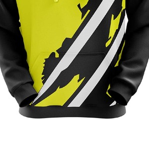 เสื้อฮู้ดดี้ผู้ชายแบบซิป ผ้าถักกันยับ พิมพ์ลายตามสั่ง สีพื้น โพลีเอสเตอร์/ไนลอน ทรงโอเวอร์ไซส์ กันลม - Product Image 6