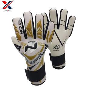 Gants de gardien de but de football unisexes pour adultes, fabriqués sur mesure par le fabricant direct, imperméables, avec fermeture à boucle et crochet réglable, haute qualité - Product Image 4