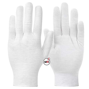 Gants de poignet en tricot de coton blanc Protection des mains en coton Gants de sécurité industrielle Gants de protection du travail - Product Image 2