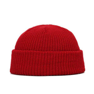 Bonnet en tricot marron brodé personnalisé avec logo patch tissé 100% polyester motif solide pour les scènes d'hiver en plein air - Product Image 3