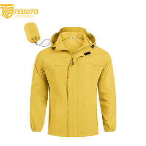 Venta al por mayor de alta calidad ligero de los hombres cortavientos chaqueta Softshell chaqueta transpirable deporte al aire libre cortavientos chaquetas de montaña - Product Image 4