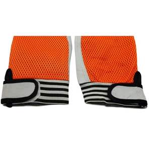 Gants de montage pour les mécaniciens et les jardiniers Orange et blanc avec manchette élastique Caractéristiques de sécurité Gants de montage Logo imprimé personnalisé - Product Image 6