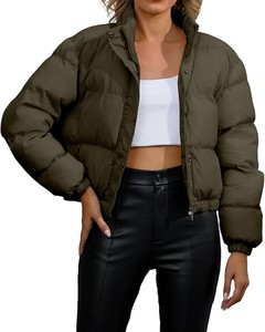 แจ็กเก็ตทรงปักเป้าสำหรับผู้หญิงเสื้อแจ็คเก็ตแบบพับลงทำจากโพลีเอสเตอร์ - Product Image 1