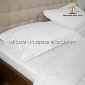 Drap de lit en satin 100% coton (300TC) Lisse et doux avec un tombé élégant, durable, respirant, finition de qualité supérieure pour la maison et l'hôtellerie - Product Image 4