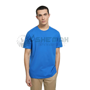 Camiseta ajustada para hombre, camiseta elástica de manga corta con cuello redondo, tela suave, aspecto elegante, ideal para ropa informal o moda callejera - Product Image 3