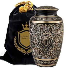 Urna Funeraria Tradicional de Aluminio Grabada para Cenizas Humanas Adultas, Urna Conmemorativa OEM - Product Image 4