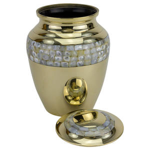 การฌาปนกิจศพทองเหลืองของมนุษย์สำหรับเถ้ามนุษย์สำหรับผู้ใหญ่ - Product Image 2