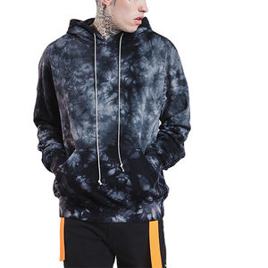 Men's Tie-dye Streetwear Style <b>Funky</b> Hoodie With Long Drawstrings Custom Regular-fit Men's Hoodie - Product Image 1