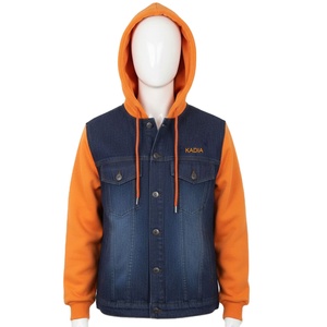 Chaqueta de mezclilla transpirable para hombre con capucha, para motociclismo, carreras en carretera, motocross, chaqueta de mezclilla informal a la moda con capucha - Product Image 1