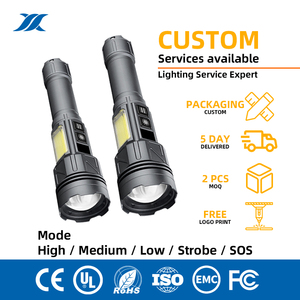 <span class=keywords><strong>Linterna</strong></span> Táctica LED de Alta Calidad, Recargable, <span class=keywords><strong>Linterna</strong></span> Láser Blanca de Mano, Resistente al Agua, de Largo Alcance, para Exteriores - Product Image 1