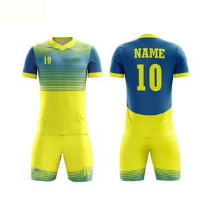 Conjuntos de Camiseta y Pantalones Cortos de Fútbol Hechos a Medida, Impresión por Sublimación Personalizada, Ropa de Fútbol para Hombre, Conjuntos de Uniformes de Fútbol, Venta al por Mayor OEM - Product Image 2