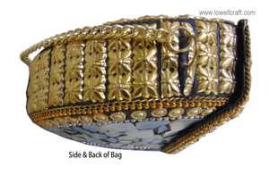 กระเป๋าคลัทช์งานฝีมือสุดพิเศษสำหรับเจ้าสาว ประดับด้วยหินสไตล์คลาสสิกแบบโมเสก เหมาะสำหรับงานปาร์ตี้กลางคืน ราคาขายส่งจากอินเดีย - Product Image 3