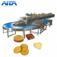 Ligne de production de biscuits entièrement automatique 600 kg/h |   Système de fabrication de biscuits de haute précision par découpe de fil et dépose