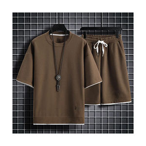 Conjuntos de chándal de algodón ajustados para hombre, entrenamiento personalizado, bordado para correr, precio al por mayor desde Bangladesh - Product Image 1