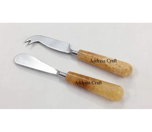 Juego de herramientas de cuchillo de queso personalizado brillante, esparcidor de elementos esenciales de cocina de fiesta de plata espacial de Navidad de acero inoxidable único - Product Image 4