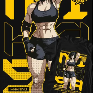 Sra. Camiseta de Jersey de Algodón Transpirable Ackerman con Diseño de Anime Attack y Decoración con Logotipo - Product Image 4