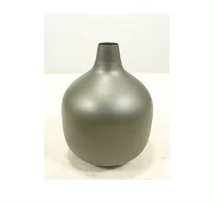 Haute vente conception personnalisée Vase à fleurs centres de Table de mariage Vases à fleurs martelés en métal Pot de fleur de finition Antique - Product Image 4