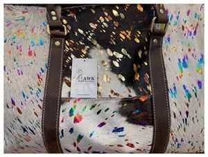 Venta al por mayor de pelo de calidad superior en el bolso de viaje de cuero bolsa de equipaje de mano bolsas de lona hechas a mano personalizadas a un precio asequible - Product Image 3