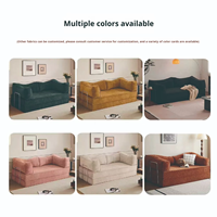 Canapé-lit multifonctionnel facile à ranger, canapé en tissu chenille, fauteuil lounge en mousse haute densité, salon de bureau à domicile