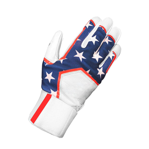 Derniers gants de frappe de baseball de softball Gants de frappeur de service OEM Gants de frappeur en cuir véritable Cabretta Gants de frappeur à longue manchette Beisbol - Product Image 6