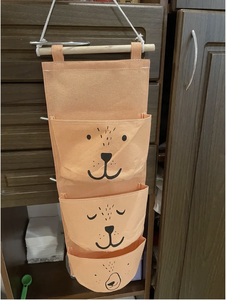 60*20cm phòng ngủ lối vào xe đẩy có thể gập lại treo lưu trữ Organizer treo tường đa Túi Túi đa năng phía sau cửa chủ - Product Image 5