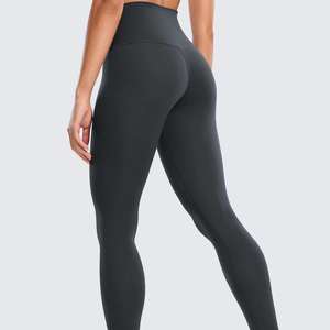 Leggings de yoga à taille élastique pour femmes, leggings noirs au design unique pour la salle de sport et les activités de plein air, extensibles, respirants et personnalisables. - Product Image 2