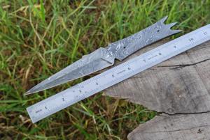 Hoja de Damasco forjada a mano personalizable, soporte OEM disponible para cuchillos - Product Image 3