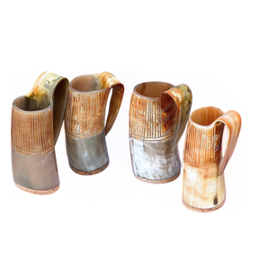 Taza Moderna de Cuerno de Búfalo Personalizada al Precio Más Bajo, Taza de Cuerno de Búfalo Premium, Taza de Cuerno Vikinga Acabada a Mano - Product Image 1