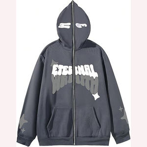 Sudadera cálida unisex con cremallera completa y bolsillos de capucha ajustables - Product Image 3