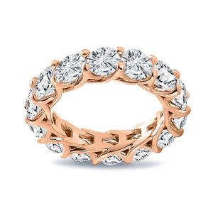 แหวนเพชรปลูกในห้องปฏิบัติการ Eternity Band เพชรบิดรูปตัว U แหวนเงินแท้ที่สวยงาม - Product Image 1