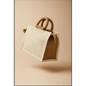 Cotton Tote <b>Bags</b> with <b>Long</b> Handle Recyclable and Eco-Friendly Heat Transfer Printed for Daily Use Advertising and Gifts - Product Image 3