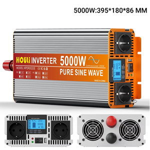 Inversor de Corriente de Onda Sinusoidal Pura HOULI 3000W/4000W/5000W/6000W/7000W, Inversor de Energía 12V/24V 220V para Automóvil - Product Image 3