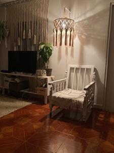 Lámpara de Techo de Macramé de Algodón Beige Claro para Sala de Estar, Estilo Bohemio, Cableado con Enchufe, Hecho a Mano en India, Alta Calidad - Product Image 4