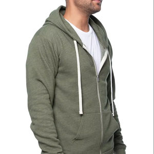 Sweatshirts à capuche en molleton à trois motifs unisexes Sweatshirts à capuche zippés pour hommes Sweat à capuche d'automne uni grande taille - Product Image 1