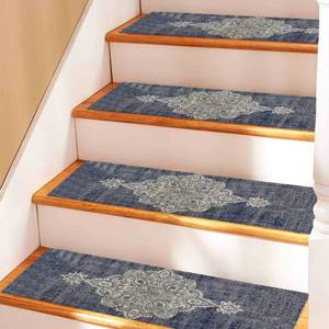 <b>Navy</b> <b>Blue</b> <b>Rug</b>, Printed <b>Rug</b>, Trendy, Personalized Gift, Modern Design,Goblen - Product Image 3