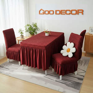 Oem Odm Dining Chair Covers <b>For</b> Plastic Chairs Rose Green Chair Seat Covers Made In Vietnam Factory Direct <b>For</b> <b>Wedding</b> - Product Image 6