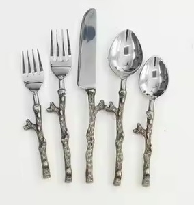 Best <b>Sale</b> Wedding Cutlery <b>Set</b> Stainless Steel <b>Knife</b> Fork Spoon Silverware Gold Flatware <b>Set</b> - Product Image 3