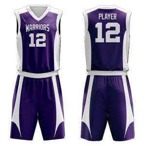 100% Polyester Design Sublimation Imprimé Hommes Femmes Basketball Uniformes Logo Personnalisé Impression Basketball Uniformes - Product Image 4