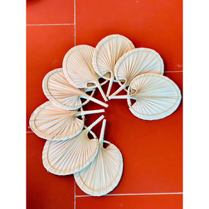 Abanico de bambú hecho a mano estilo Arte Popular a precio de fábrica con diseño trenzado colorido para Año Nuevo-Caryln 0084935825297 - Product Image 1