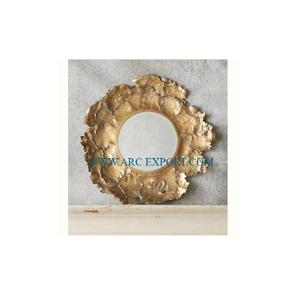 Feuilles florales concevant la meilleure qualité miroir mural suspendu moderne de grande taille motif d'aspect attrayant miroir intérieur classique pour la maison - Product Image 4