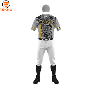 Venta caliente Hombres Uniforme de béisbol Uniforme de diseño de etiqueta privada Etiqueta privada Su propio diseño Conjuntos de Jersey y pantalón de béisbol - Product Image 1