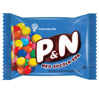 Offres Spéciales P & N 159g boule enrobée de sucre forme chocolat bonbons nouveau Cripsy Normal Top coloré confiserie Vietnam chocolat bonbons