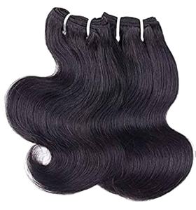 HAMDAAN IMPEX Raw Extensiones de cabello Remy indio sin procesar y pelucas Suelta Deep Super Wave Style Bundle - Product Image 5