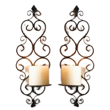 Soporte de vela de hierro forjado, candelabro de decoración de diseño de alta calidad, a la venta - Product Image 5