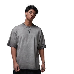 Camiseta para hombre 100% algodón jersey, cuello redondo, color sólido, tela de 300 g/m², impresión de logotipo personalizado y personalización para hombre - Product Image 2