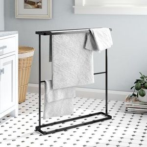 Toallero de Hierro que Optimiza el Diseño del Baño, Proporcionando Almacenamiento Organizado para Colgar en Áreas Compactas - Product Image 1